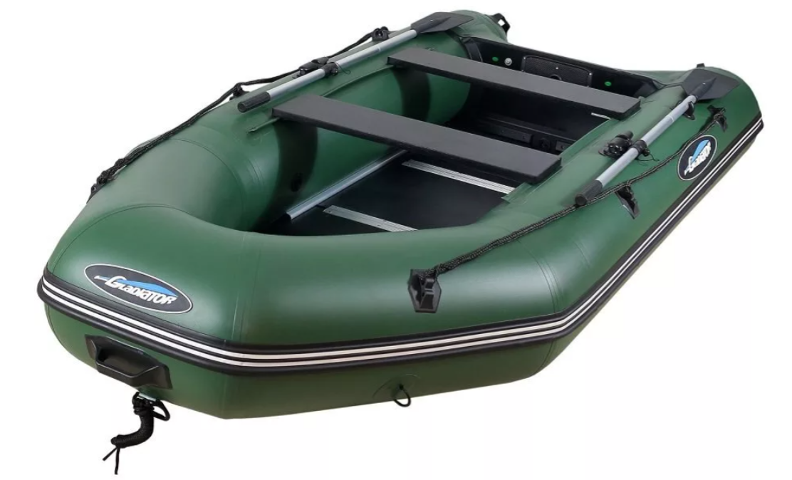 МОТОРНО-ГРЕБНАЯ ЛОДКА ПВХ GLADIATOR А 340 ТК С ФАНЕРНЫМ ПОЛОМ в Геленджике