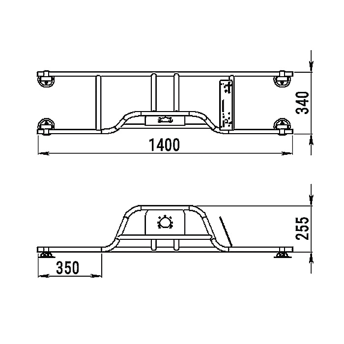 Стойка рулевая с бортовым креплением малая в Геленджике