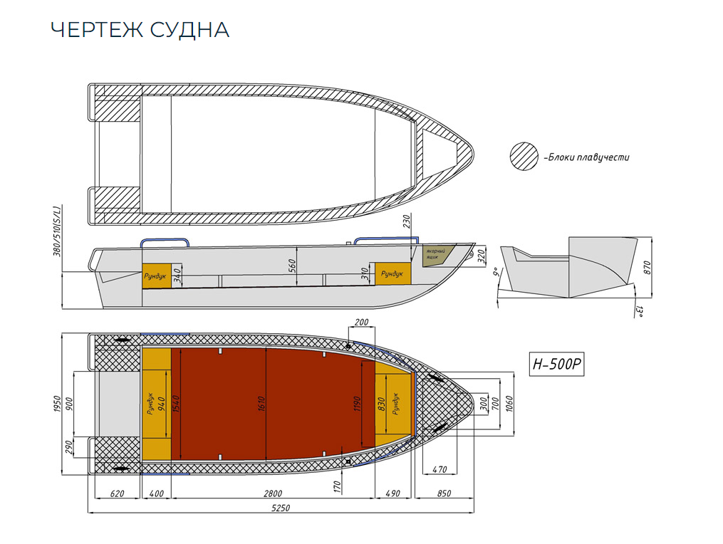 Алюминиевая лодка Неман-500 P в Геленджике