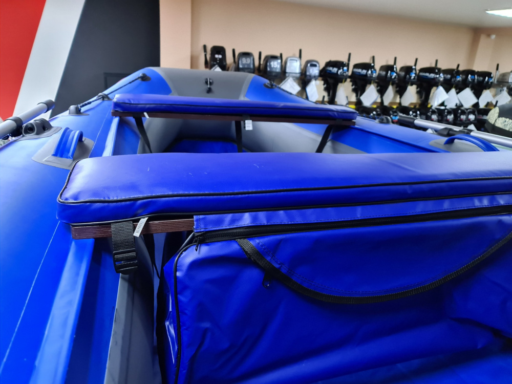 КОМПЛЕКТ МЯГКИХ НАКЛАДОК С СУМКОЙ ДЛЯ ЛОДОК 90Х20 СИНИЙ в Геленджике