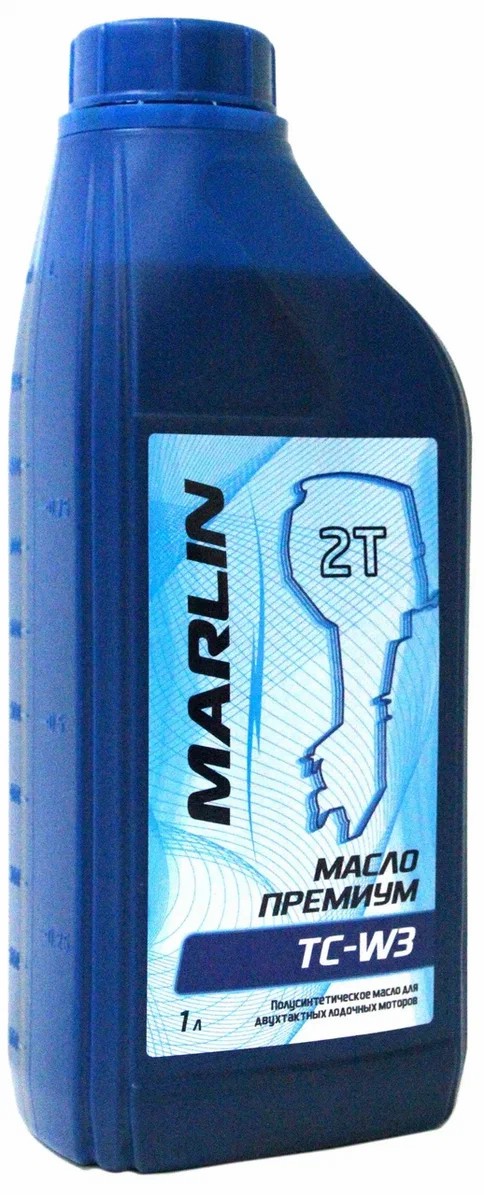 МАСЛО ПОЛУСИНТЕТИЧЕСКОЕ MARLIN ПРЕМИУМ 2Т, TC-W3, 1 ЛИТР в Геленджике