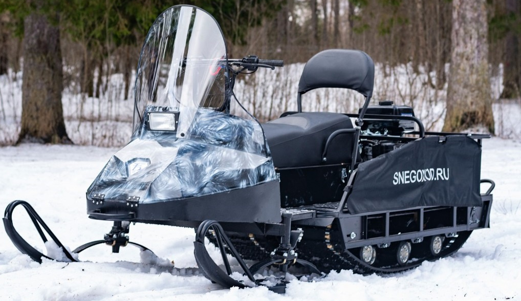 Миниснегоход Бурлак Егерь Экспедитор 15 л.с. , реверс, тормоз, капот белый в Геленджике