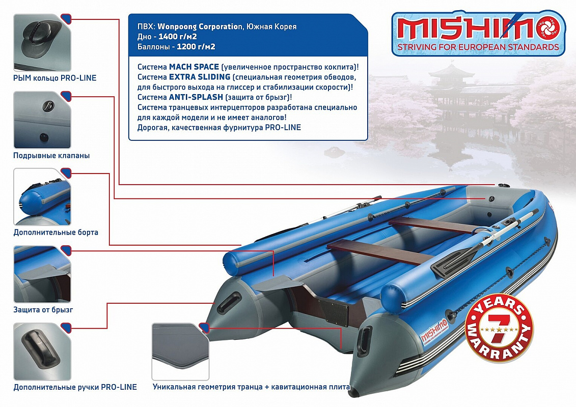 Лодка MISHIMO FAMILY LITE DF 400 в Геленджике