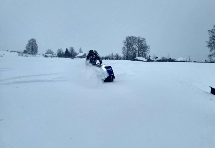 Мотобуксировщик Альбатрос-XLV 9 мини, тележки, 1250 мм в Геленджике