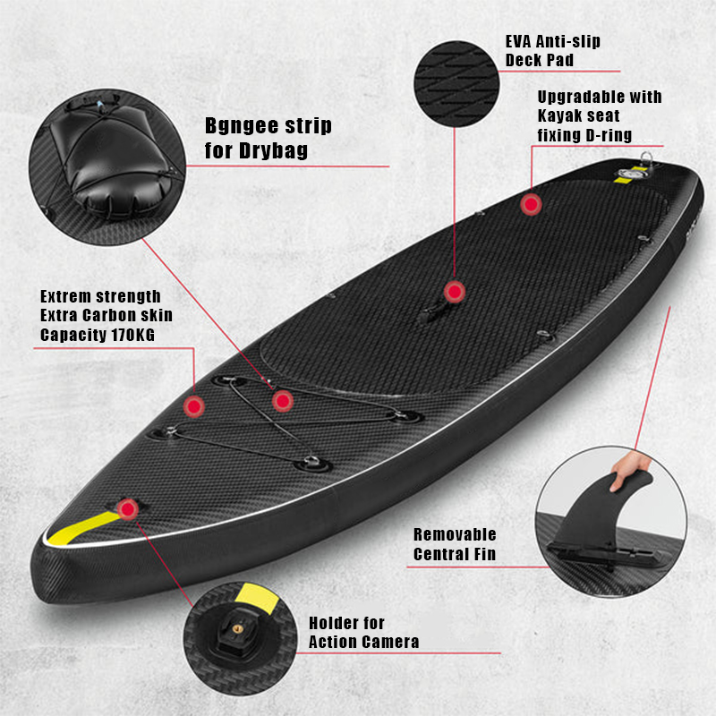 SUP (САП) ДОСКА MISHIMO CARBON DARKSIDE 11’ (335СМ) в Геленджике