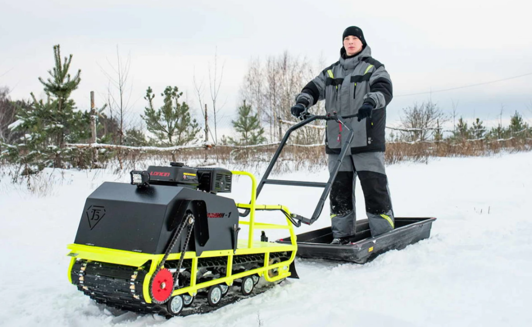 Мотобуксировщик Бурлак ХОЗЯИН-1 (капот металл) в Геленджике