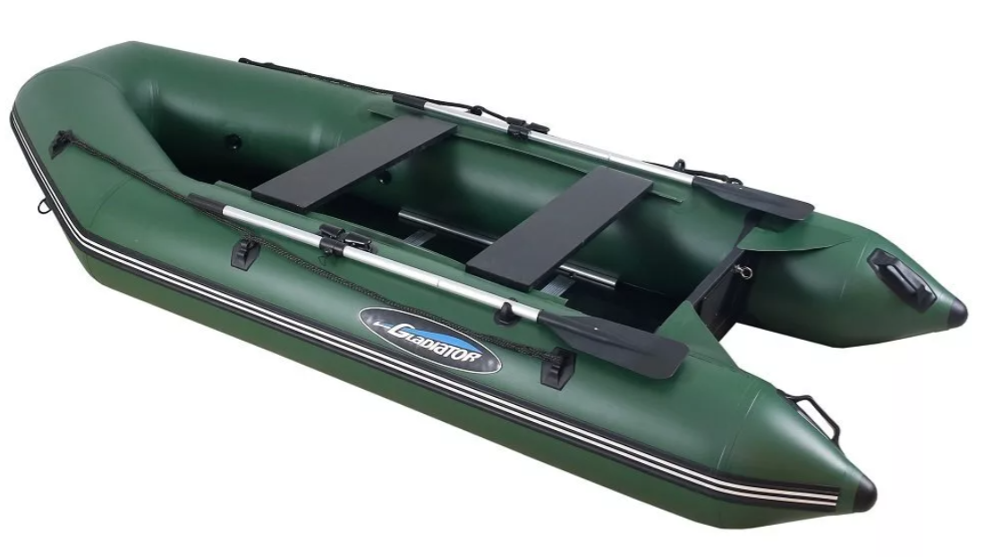МОТОРНО-ГРЕБНАЯ ЛОДКА ПВХ GLADIATOR А 340 ТК С ФАНЕРНЫМ ПОЛОМ в Геленджике