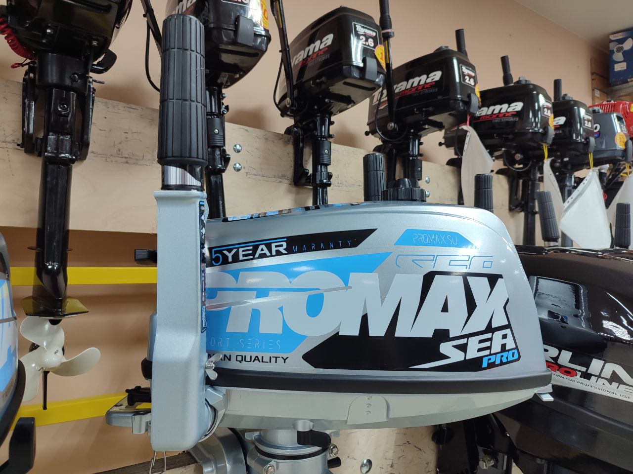 Лодочный мотор PROMAX SP5FHS (внешний бак 12 л) в Геленджике