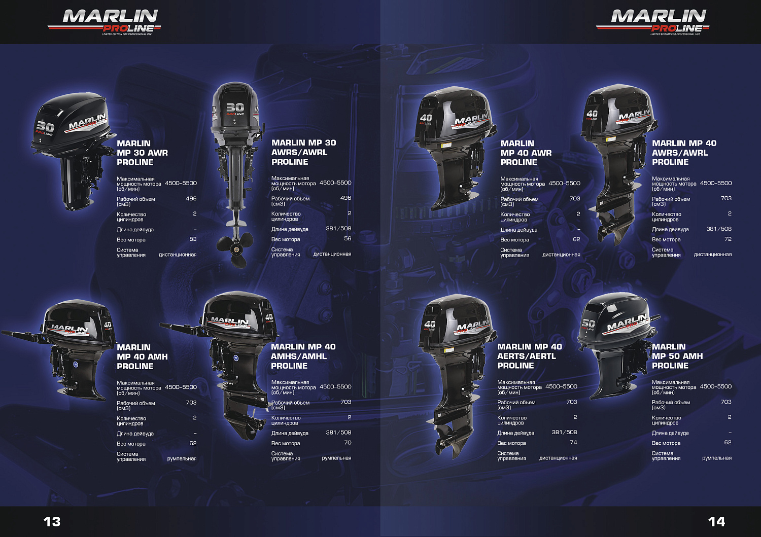 Лодочный мотор MARLIN PROLINE MP 9.9(15) AMHL в Геленджике