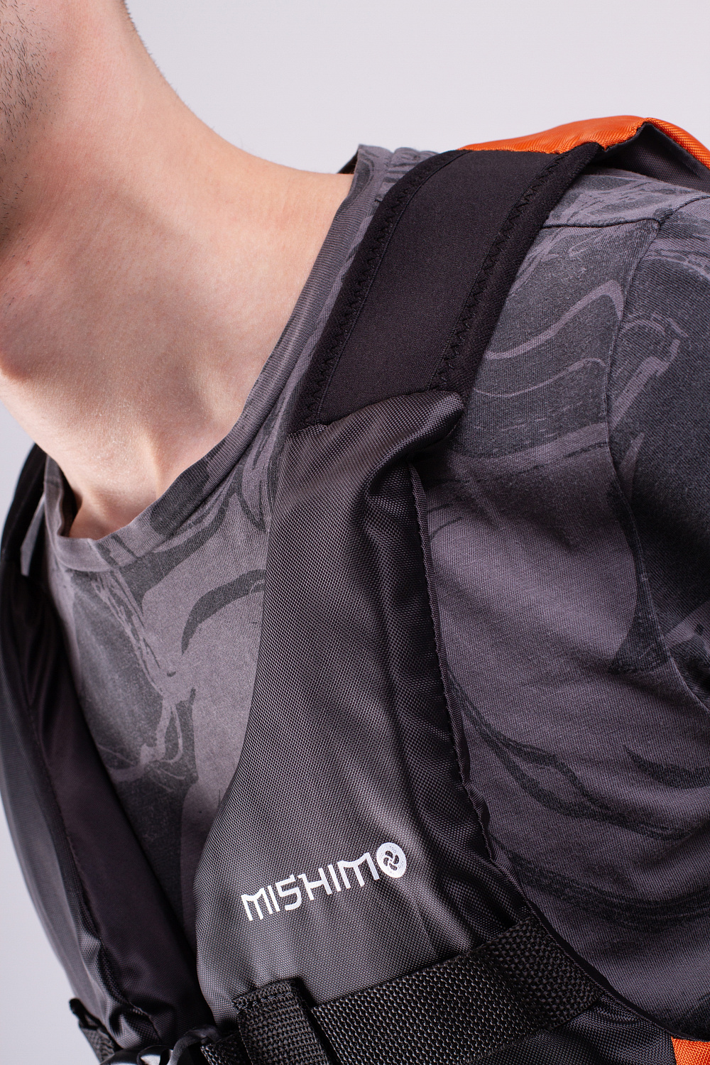 Жилет спасательный MISHIMO PRO Премиум качества Черно-оранжевый в Геленджике